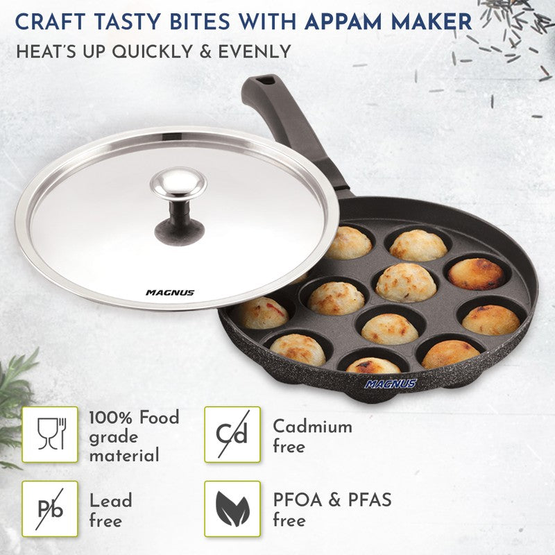 EvenHeat Non-Stick Paniyaram Pan With Lid media 10