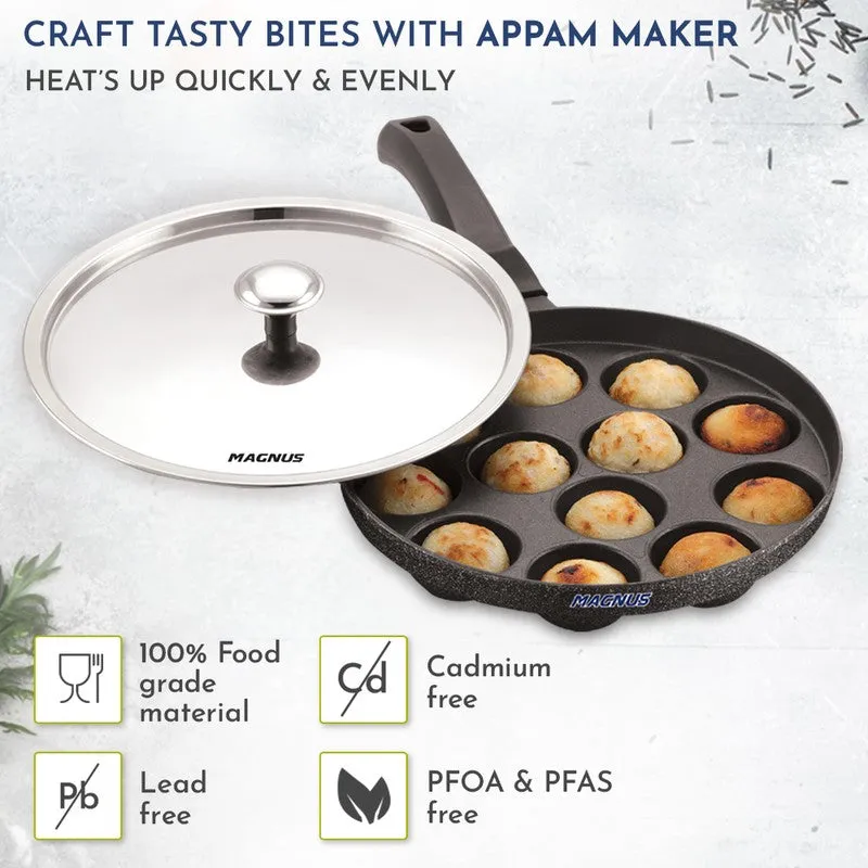 EvenHeat Non-Stick Paniyaram Pan With Lid media 10