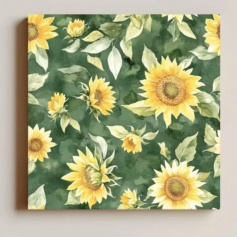 Sunflower Aura Canvas Wall Art media 4