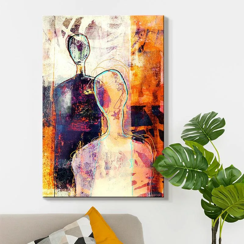 The Duality Of Spirit Abstract Wall Painting media 6