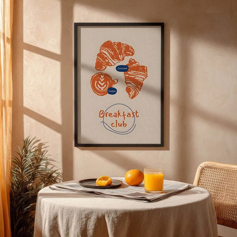 Breakfast Club Archival Canvas Wall Art - Black media 4