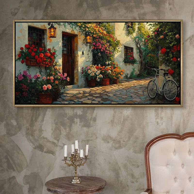 Enduring Charm Canvas Wall Painting With Frame media 1