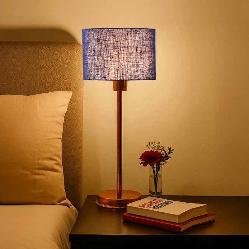 Kavira Karo Metal Table Lamp - Blue media 1