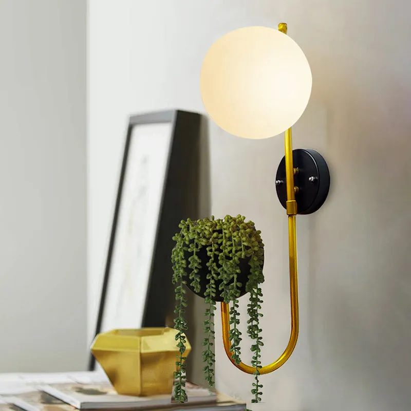 Hymn Glass & Metal Wall Lamp - Multicolor media 3