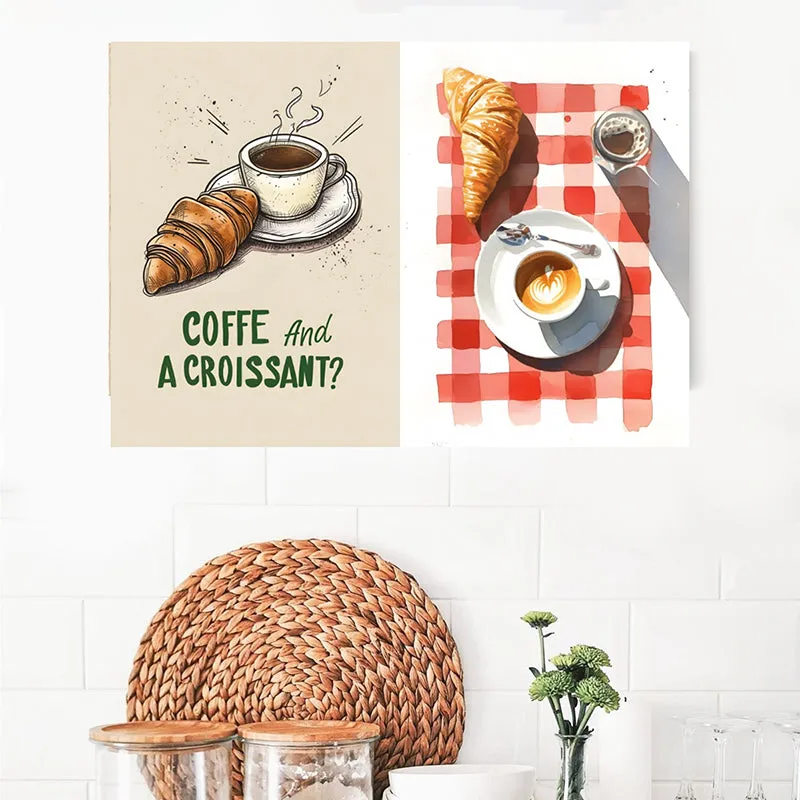 Cafe n Croissant Wall Art - Set Of Two media 5