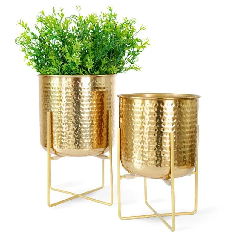 Baela Metal Planter - Set Of Two media 5
