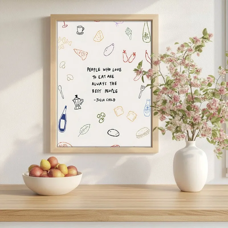 Fizz Feast Archival Canvas Wall Art - Brown media 1