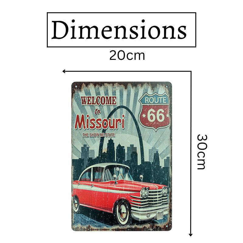 Welcome To Missouri Retro Metal Wall Accent media 7