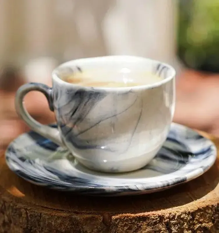 Betawi Handmade Cup & Saucer - 240 ML media 3