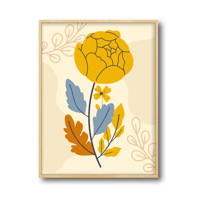 Summer Breeze Archival Canvas Wall Art - Natural Brown Frame media 5