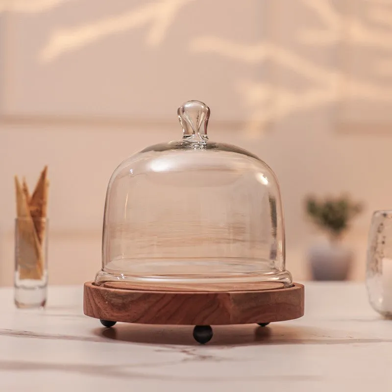 Stonewood Wood & Glass Cake Stand - Set Of Two media 6
