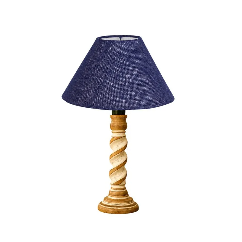 Modera Velto Wooden Table Lamp - Blue media 5