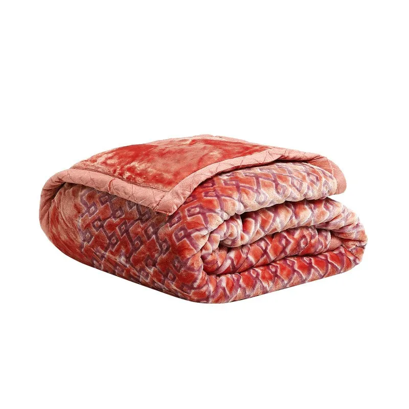 Monte Carlo Crimson Cascade Blanket (Orange)- 950 GSM media 5