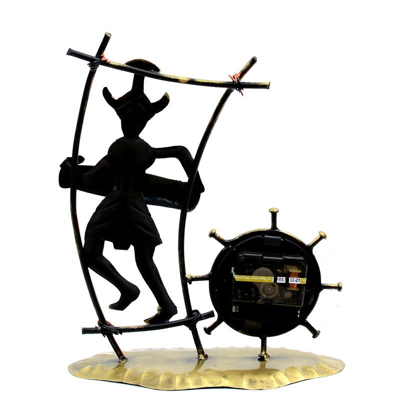 Tribal Lady Artistic Decor Metal Table Clock media 8