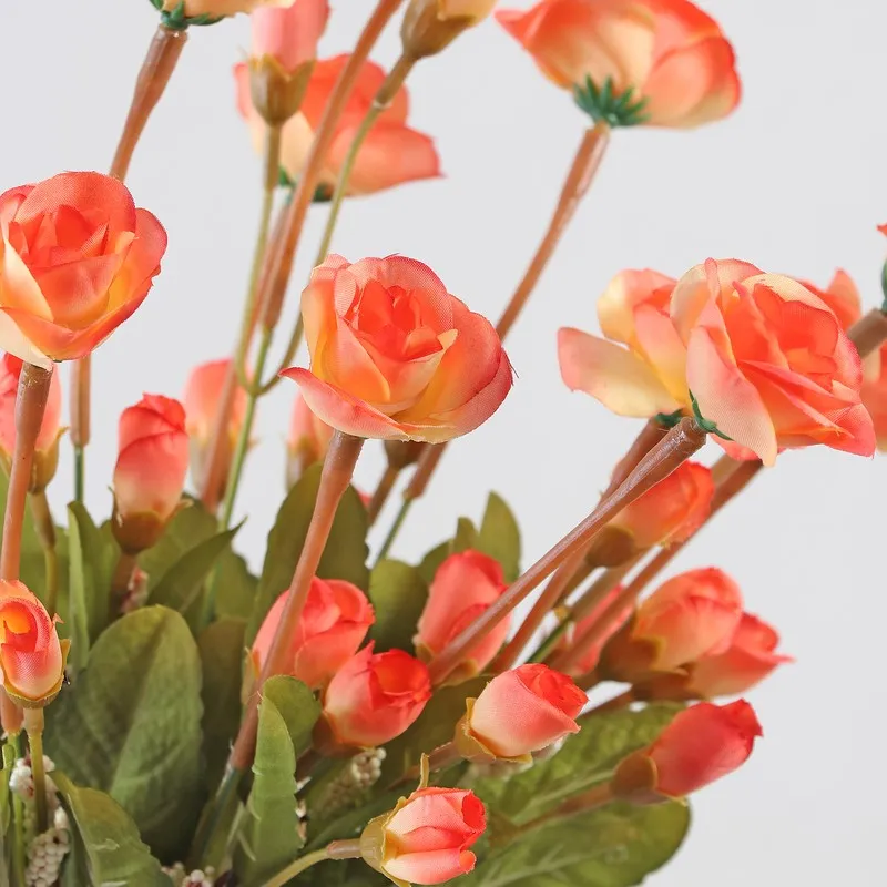 Mini Rose Artificial Flowers - Orange media 6