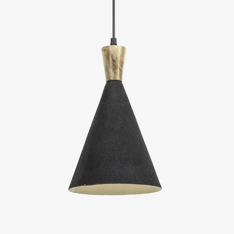 Orange Tree Noir Mango Wood Ceiling Lamp media 5