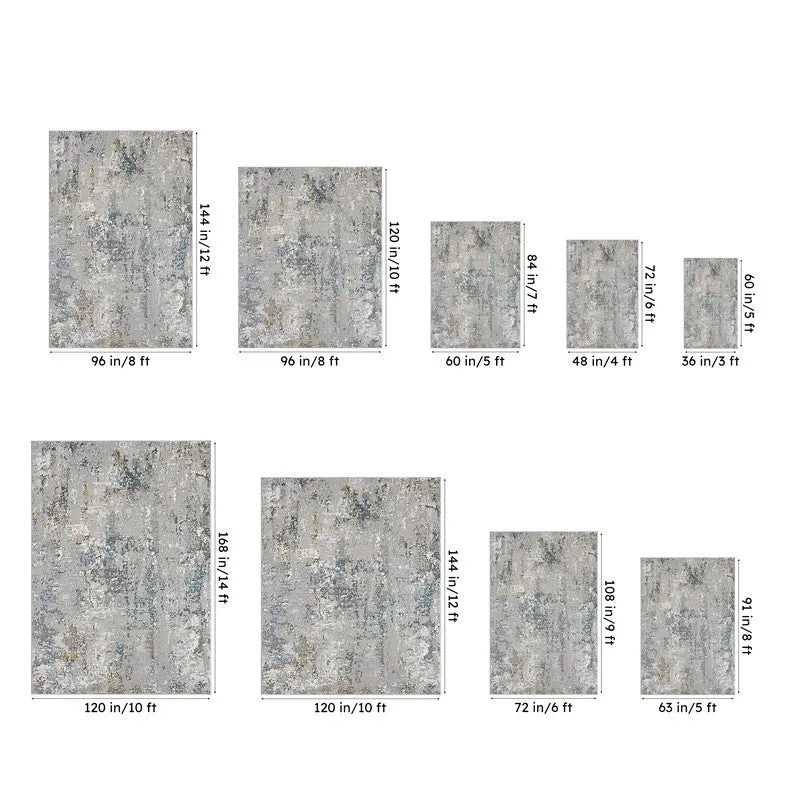 Sariya Abstract Polyester Carpet - Grey media 9