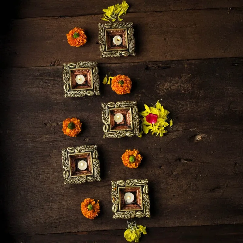 Swastik Diya - Set Of Eight media 8