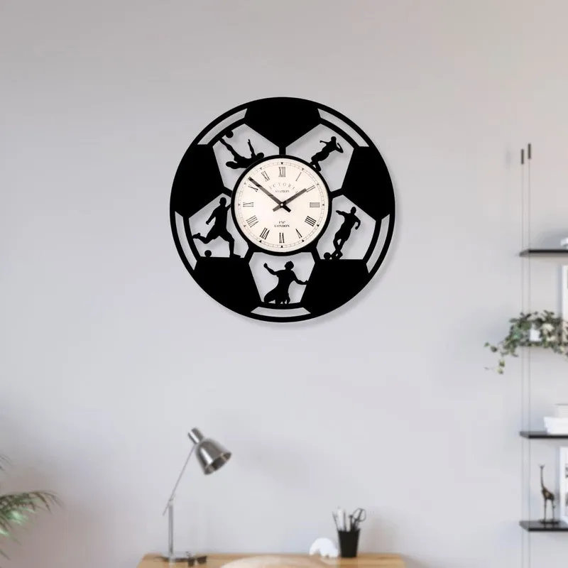 Goalex Steel Analog Wall Clock - Black media 3