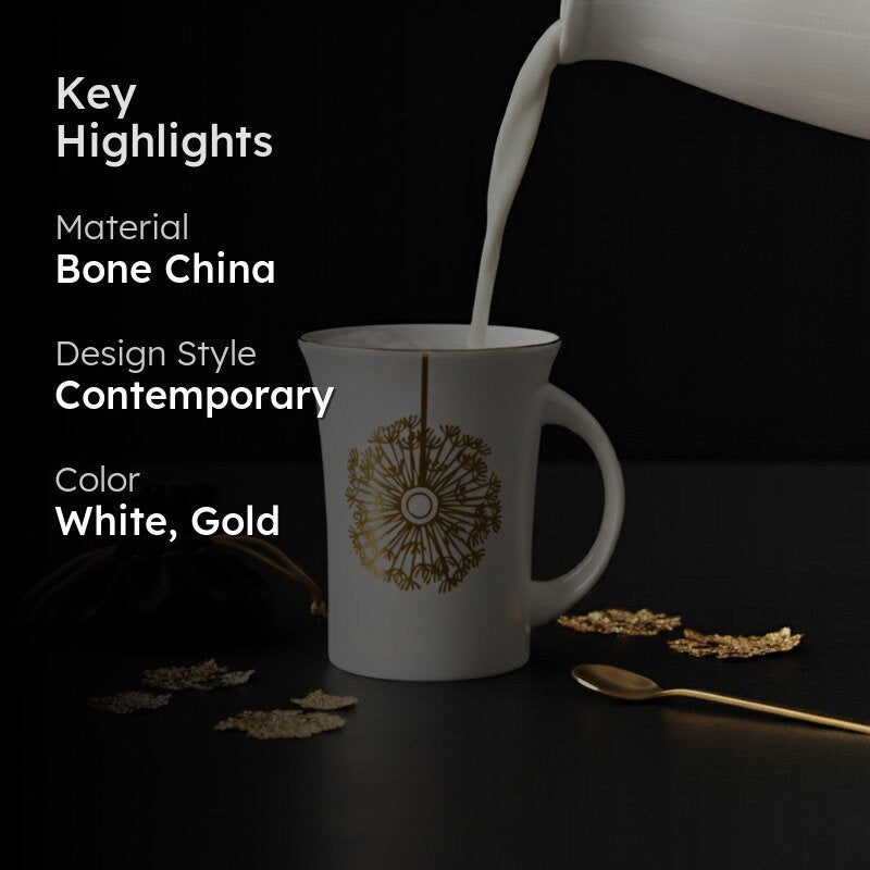 Ornra Bone China Coffee Mug (300 mL) media 2