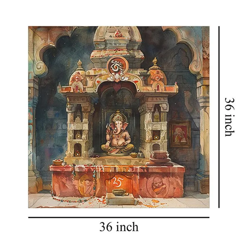 Gajanana Temple Wall Painting media 8