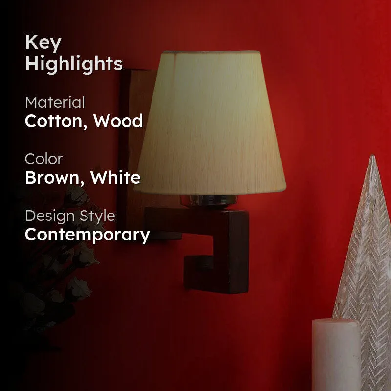 Empyrean Conical Wooden Wall Lamp media 2