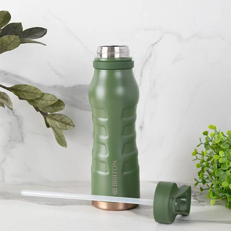 Epiquencher Hot & Cold Thermos Water Bottle (Green) - 750 mL media 3