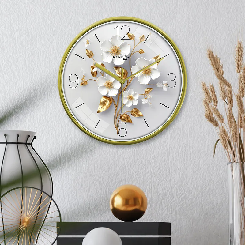 Paradise Petals Plastic Wall Clock media 1