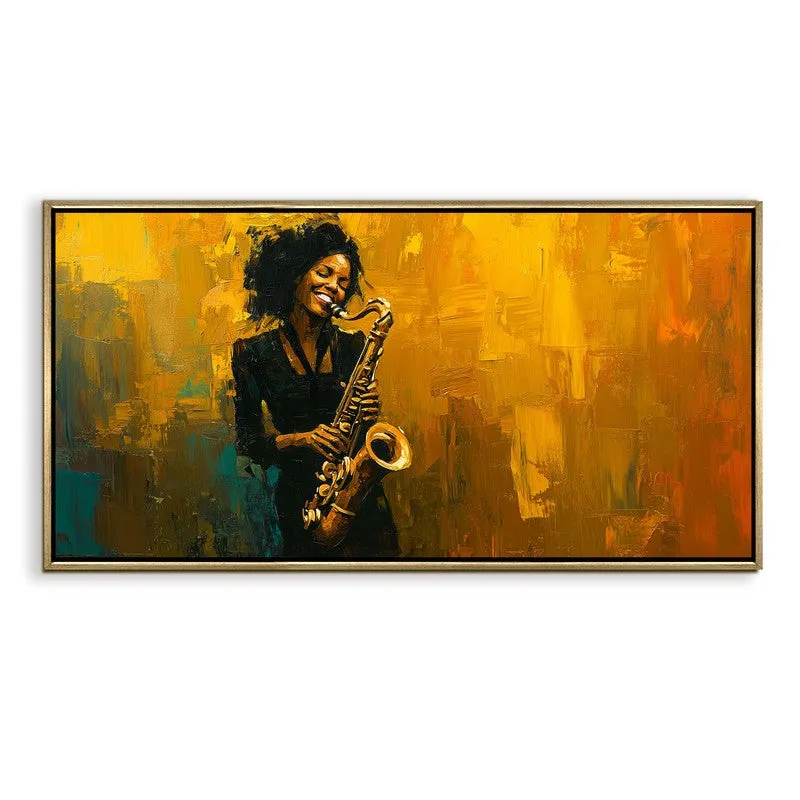 Syncopation Canvas Wall Painting With Frame media 3