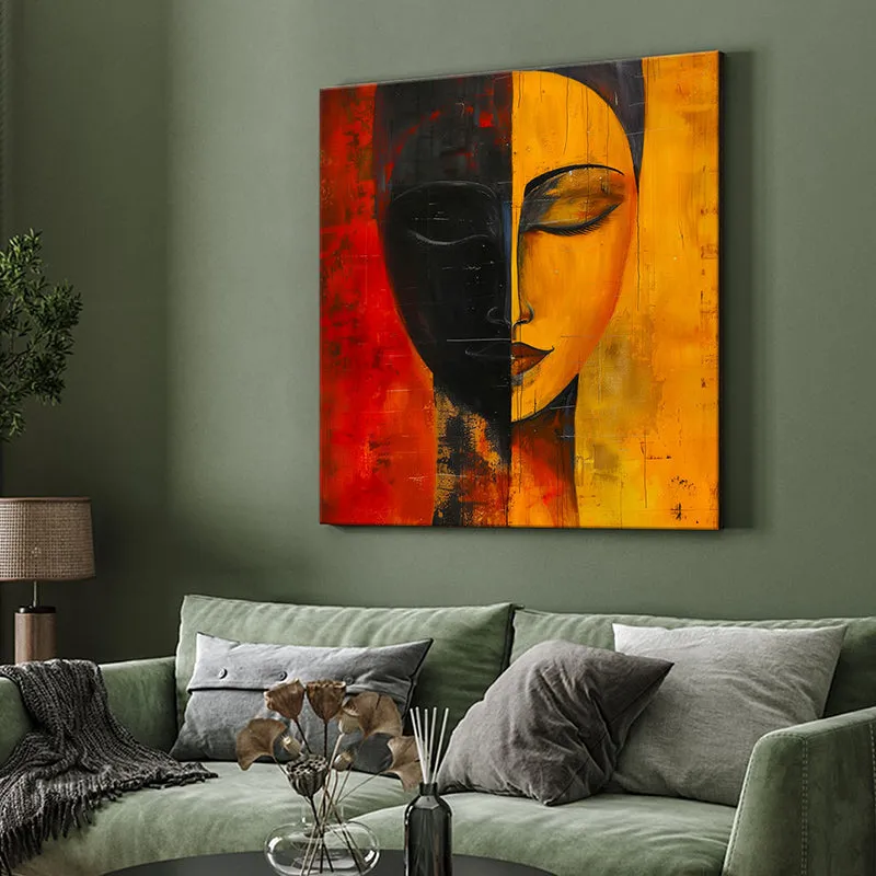 Buddha Face Poly Canvas Wall Painting media 4