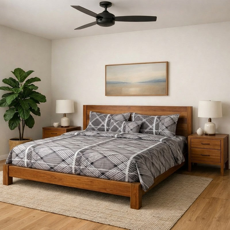 Calm Geometry Bedsheet - 190 GSM - Queen/Double