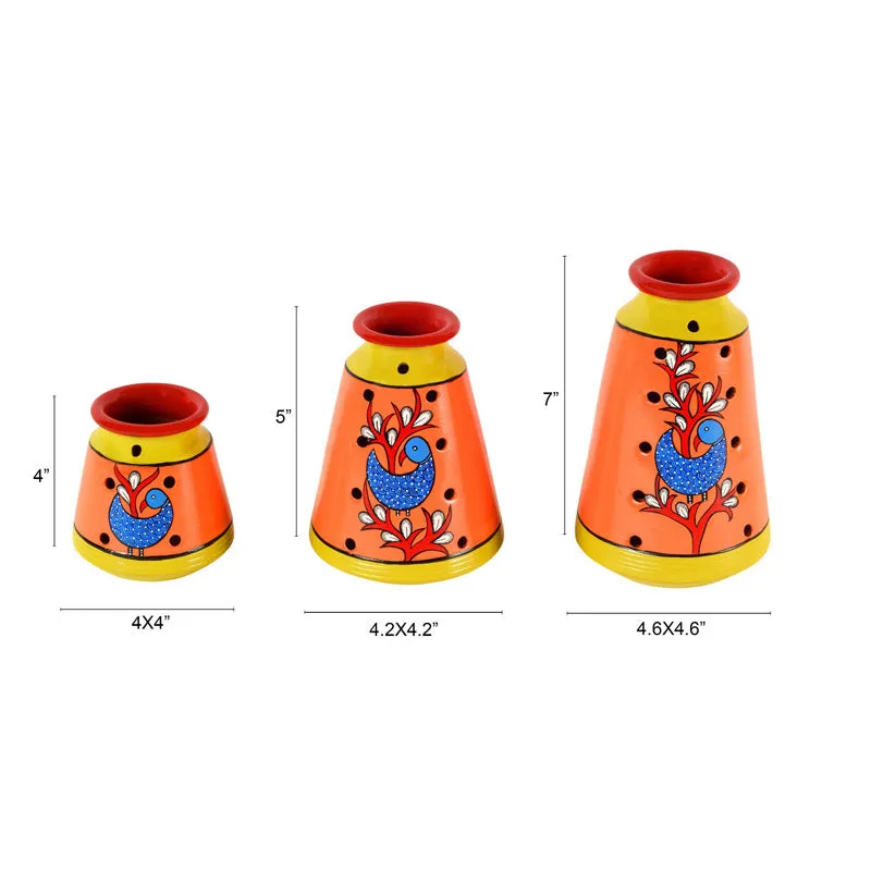 Milha Terracotta Vase - Three Piece Set media 6