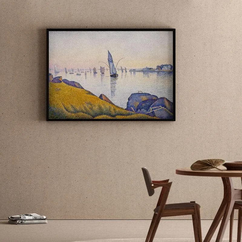 Evening Calm 1891 By Paul Signac - Black Frame media 1