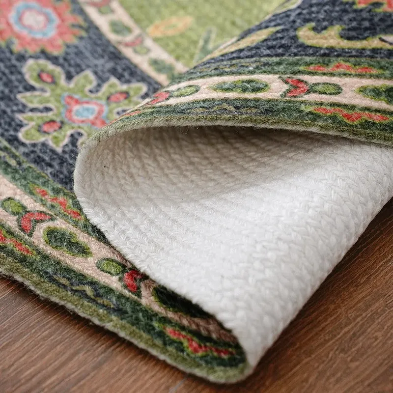 Leher Ancestral Round Recycled PET Rug media 7