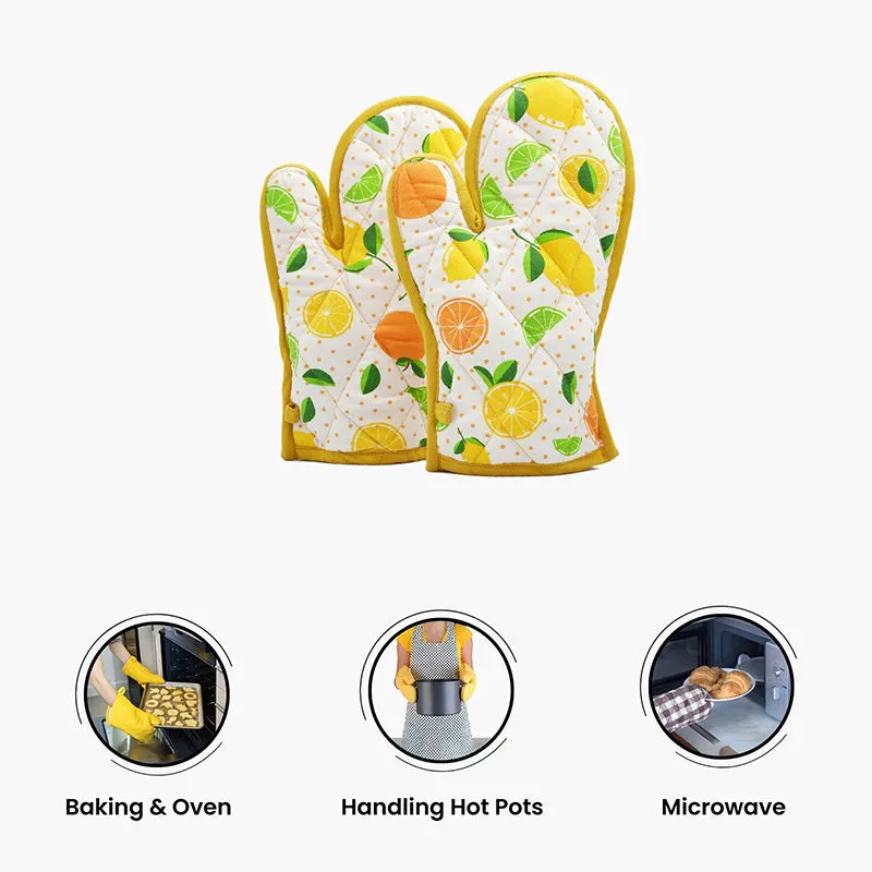 Swayam Citrus Grip Kitchen Gloves - Set Of Two media 3