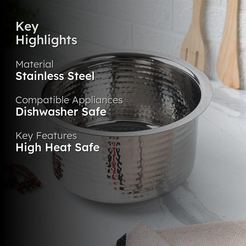 Sizzle Stainless Steel Pateela - 6700 mL / 11 Inches media 2