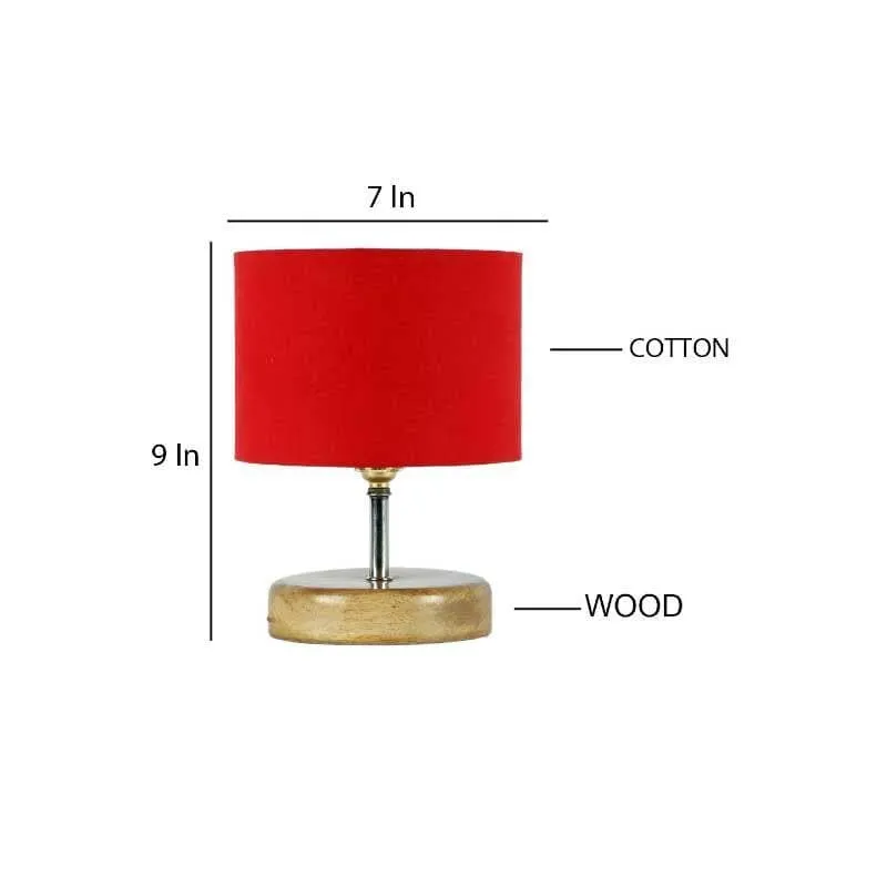 Reddie Fabric Table Lamp - Red,Brown media 7