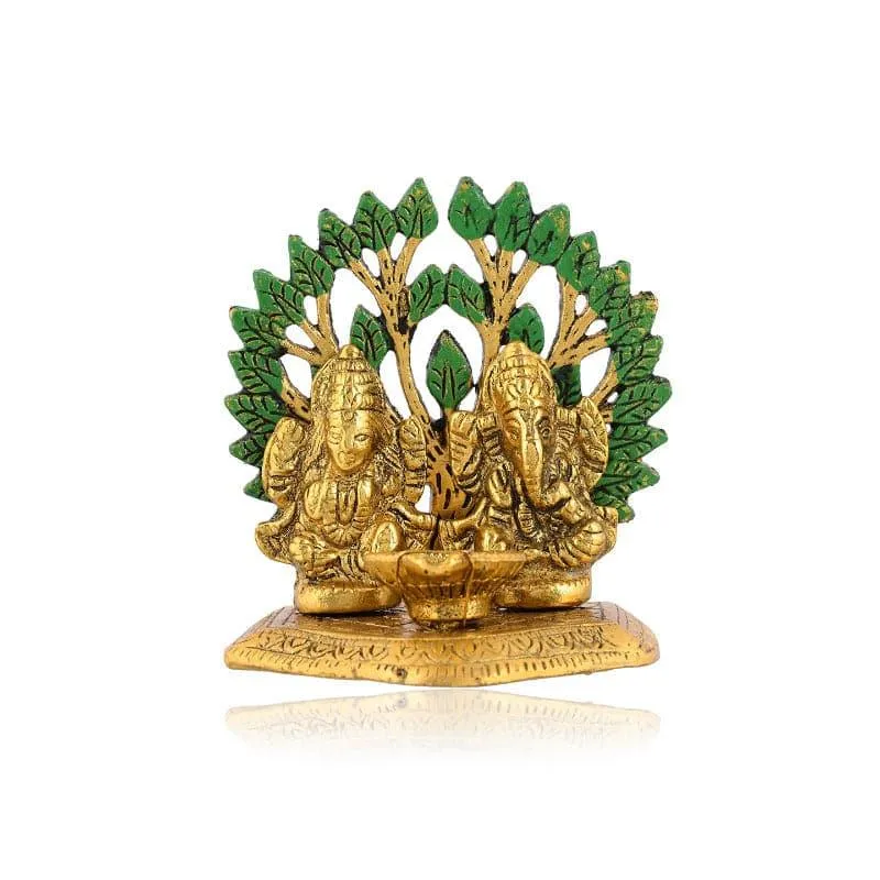Ganesha Lakshmi Decorative Idol media 3
