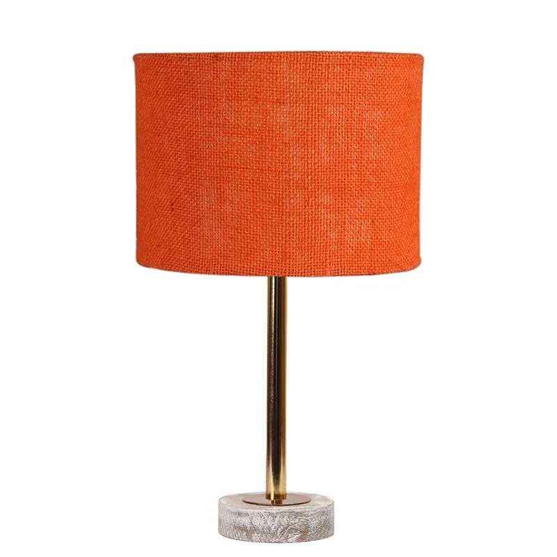 Sienna I Rodin Wooden Table Lamp - Orange,Gold,White media 4