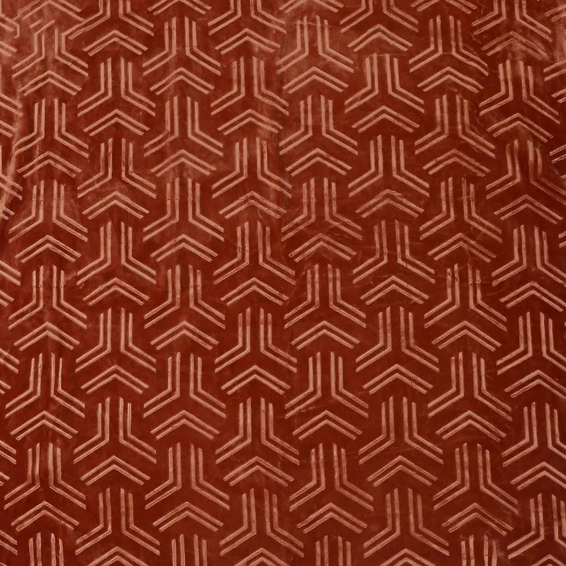 Monte Carlo Crimson Dreamscape Blanket (Orange)- 800 GSM media 7