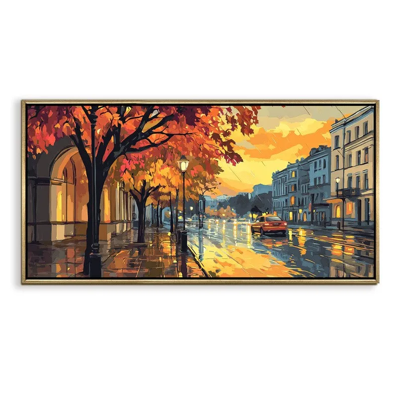Wetlight Canvas Wall Painting With Frame media 3