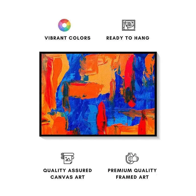 The Vibrant Abstract Canvas Wall Art - Black Frame media 4