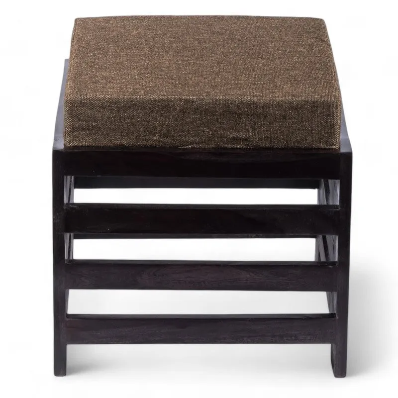 Uzeno Sheesham Wooden Bench with Cushions (Brown) - Four Piece Set media 5