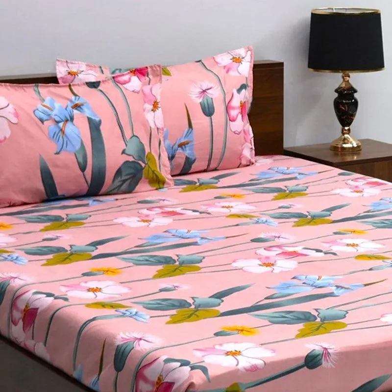 Indali Floral Microfiber Bedsheet - 110 GSM media 4