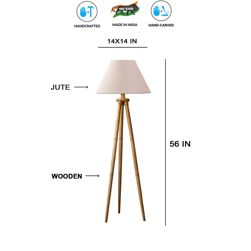 Sienna II Tripod Floor Lamp - Ivory media 7