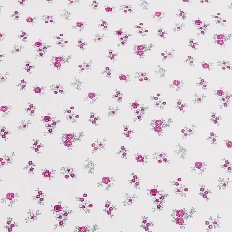 Wildflower Floral Cotton Bedsheet (Pink) - 180 TC media 6