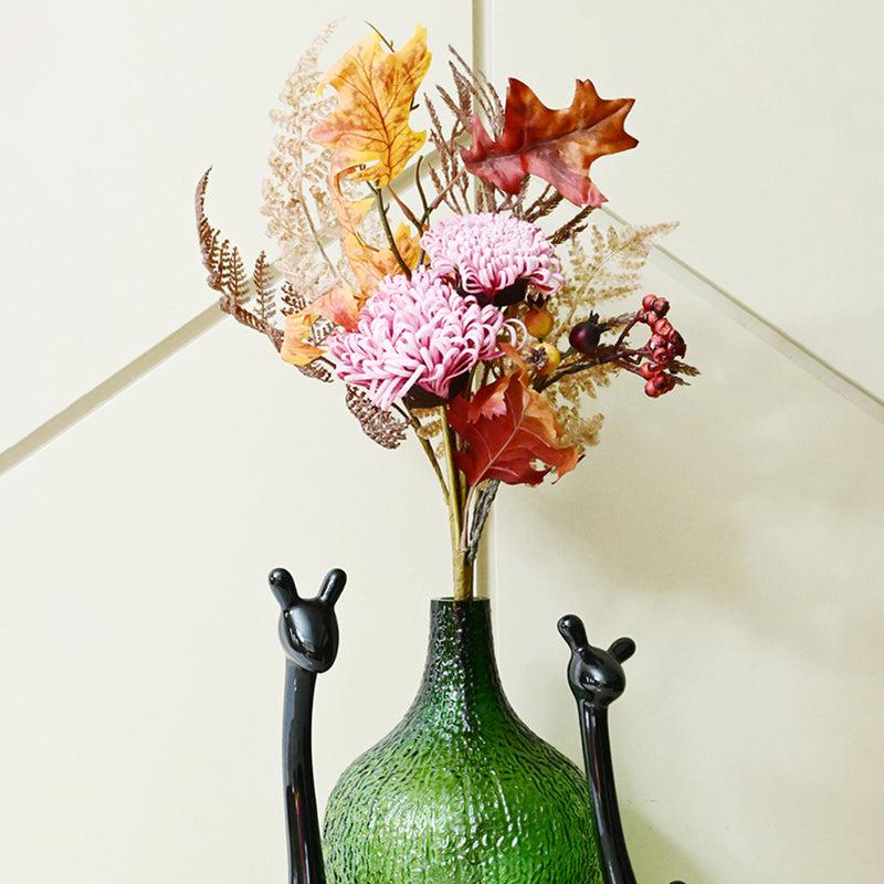 Artificial Dahlia Flower Bunch - Pink media 4