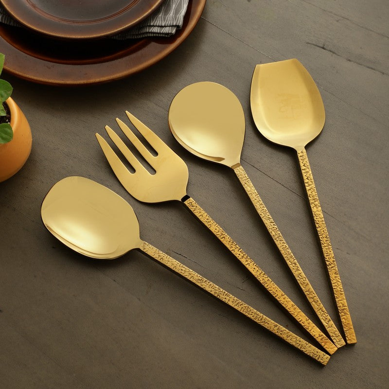 Ember Texture Serving Set - Four Piece Set