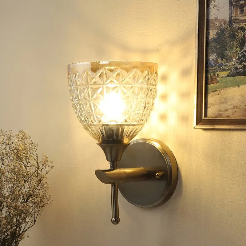 Cindrel Elegant Glass Wall Lamp media 1