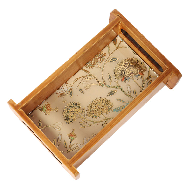 Blossom Glow Wooden Serving Tray media 3